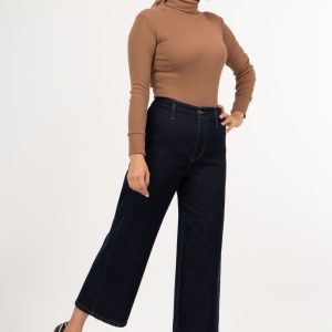 .شلوار جین واید لگ (Wide Leg) کمر ساده